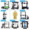 0,8mm MK8 Dyse for feks Creality, Tevo, Prusa, Anet m/flere